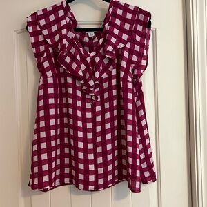 Liz Claiborne Sheer Blouse L